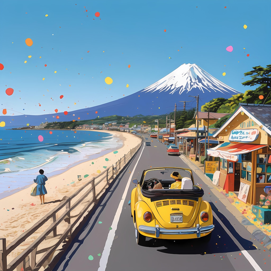 COLORFUL FUJI ROADSIDE 1