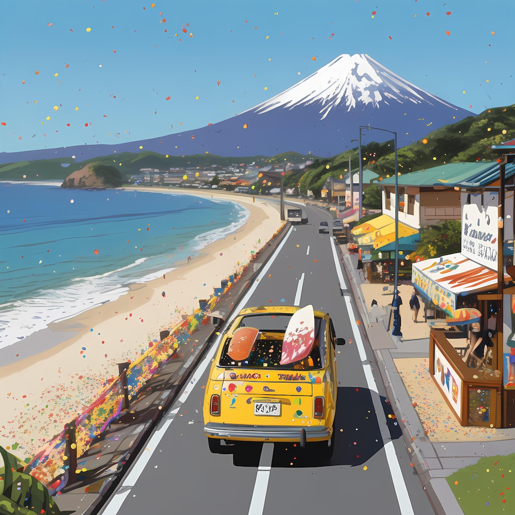 COLORFUL FUJI ROADSIDE 1