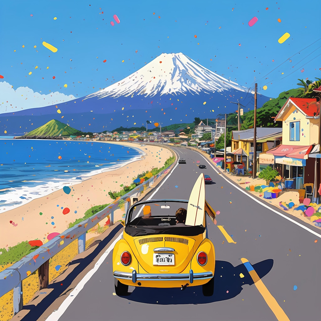 COLORFUL FUJI ROADSIDE 1