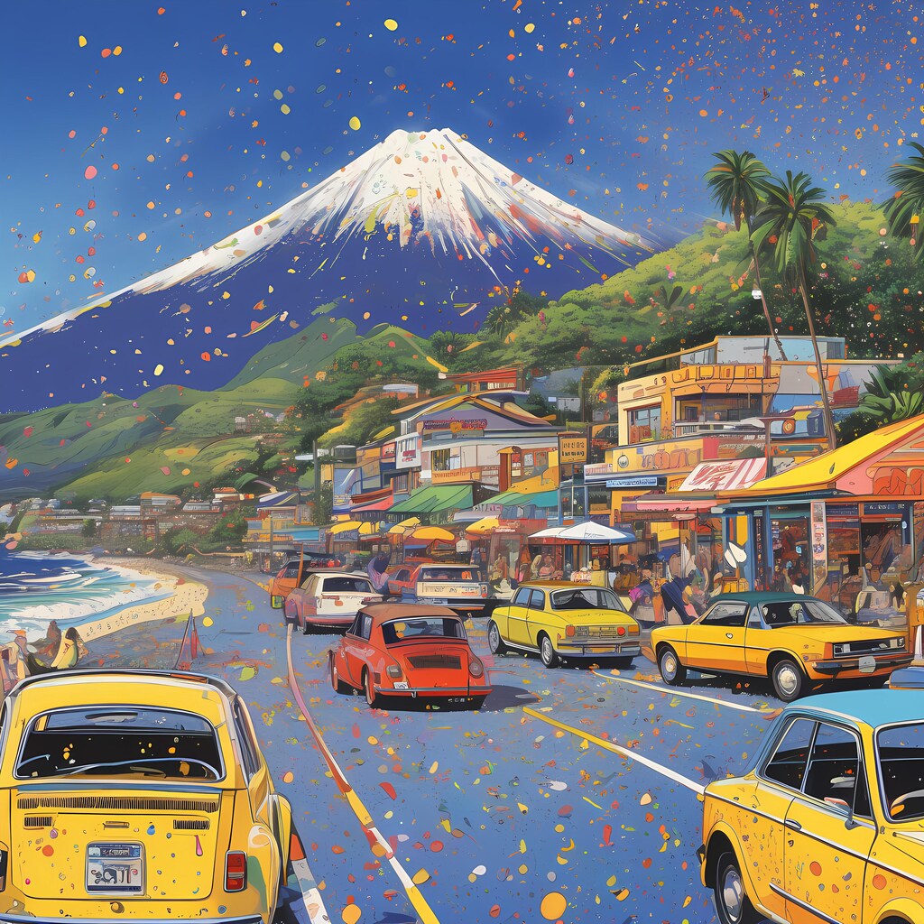 COLORFUL FUJI ROADSIDE 1
