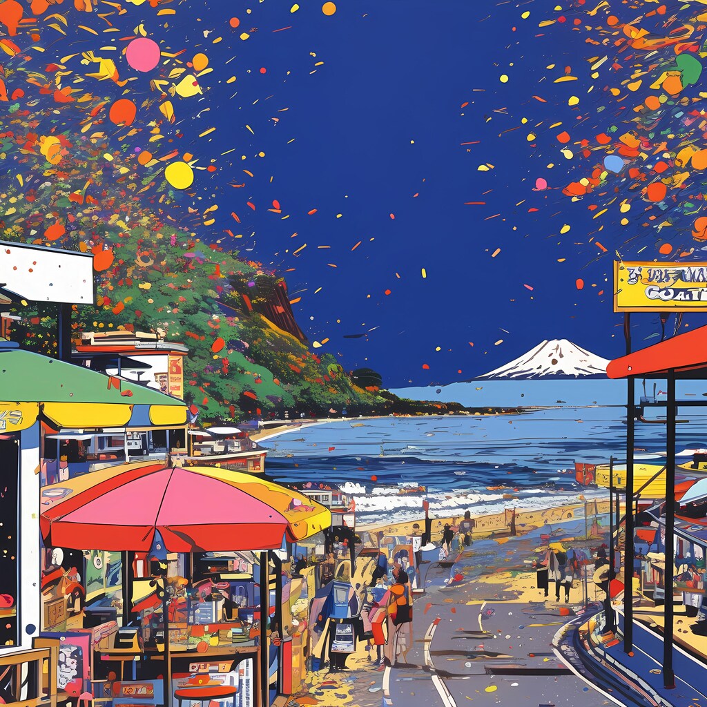 COLORFUL FUJI ROADSIDE 1