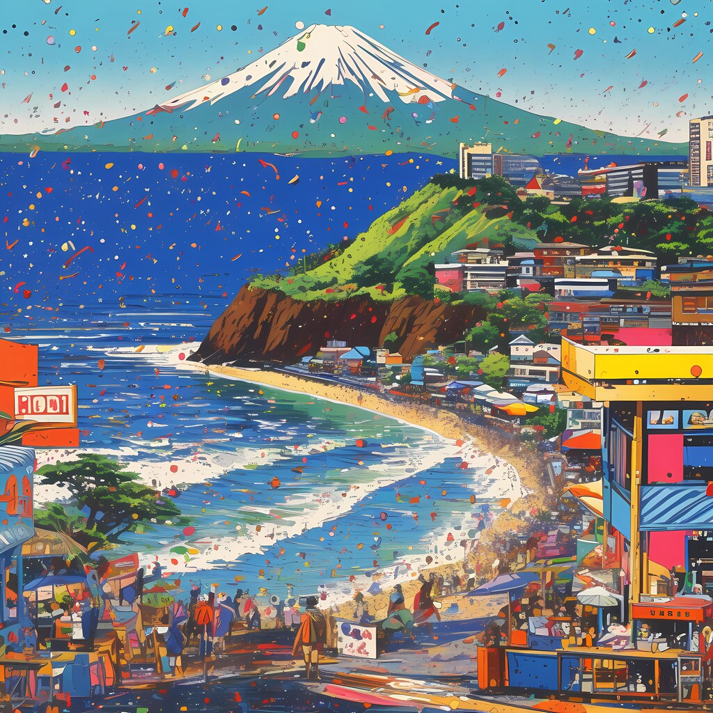 COLORFUL FUJI ROADSIDE 1