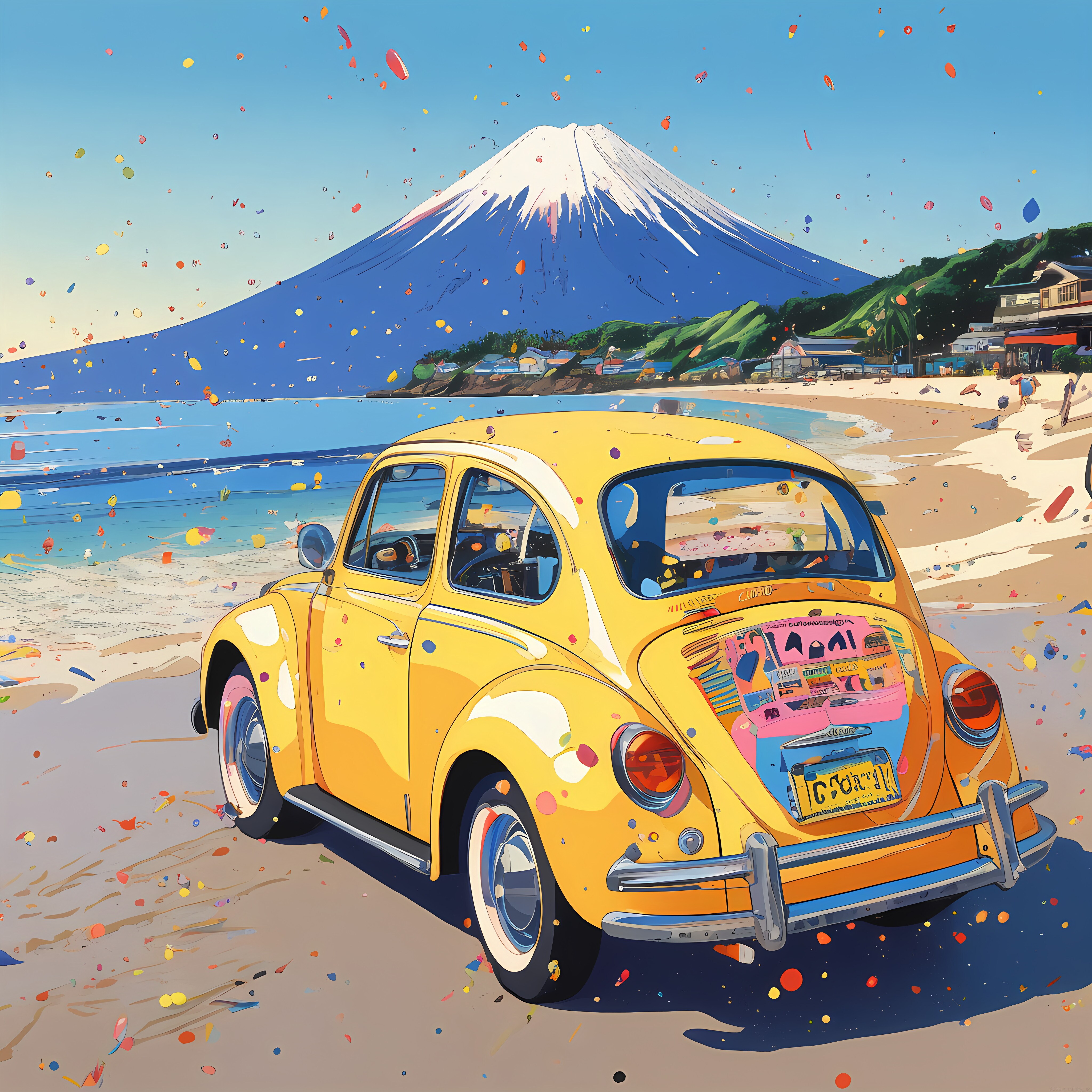 COLORFUL FUJI ROADSIDE 1