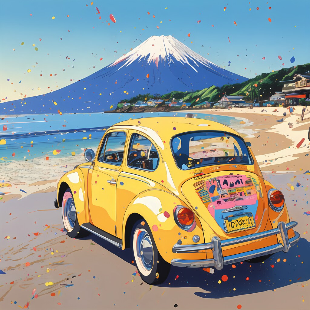 COLORFUL FUJI ROADSIDE 1