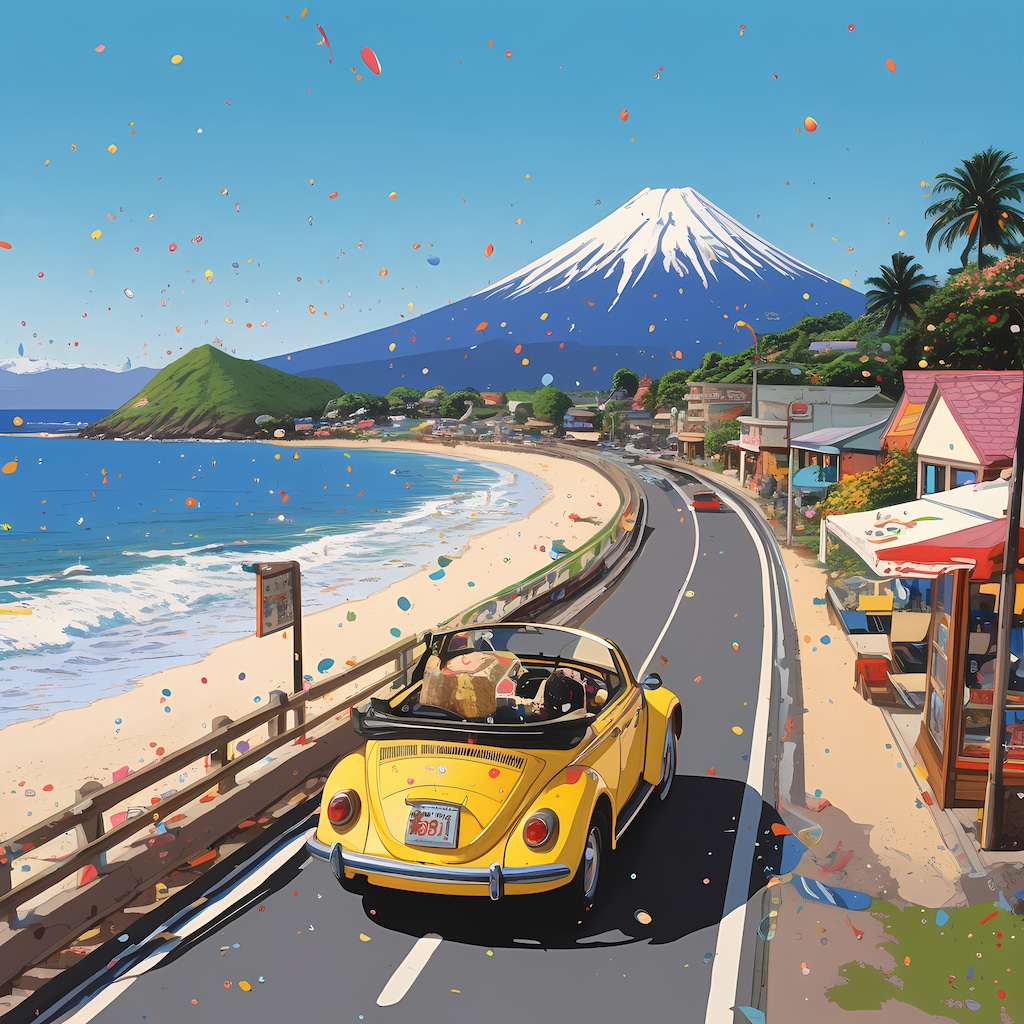 COLORFUL FUJI ROADSIDE 1
