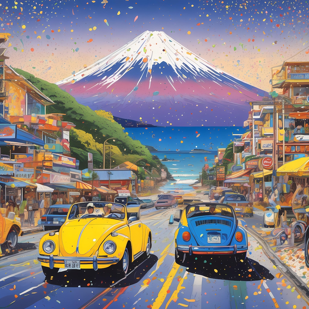 COLORFUL FUJI ROADSIDE 1