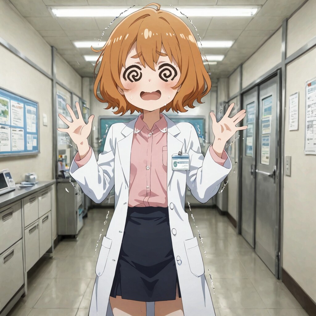 あたふた💦新人女医先生💦・・「私だって注射💉ぐらいできますよぉ～っ💦！」