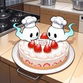 パティシエおばけ達のケーキ作り 3枚目