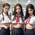 私立下乳女学院。複数人まとめ 3枚目