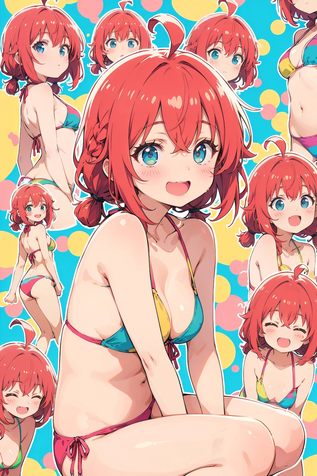 Blue Skies, Red Hair, and Bubbles