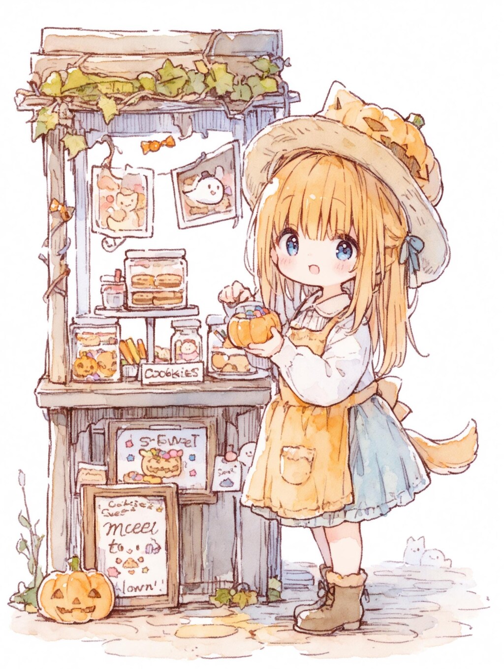 お菓子売りの少女