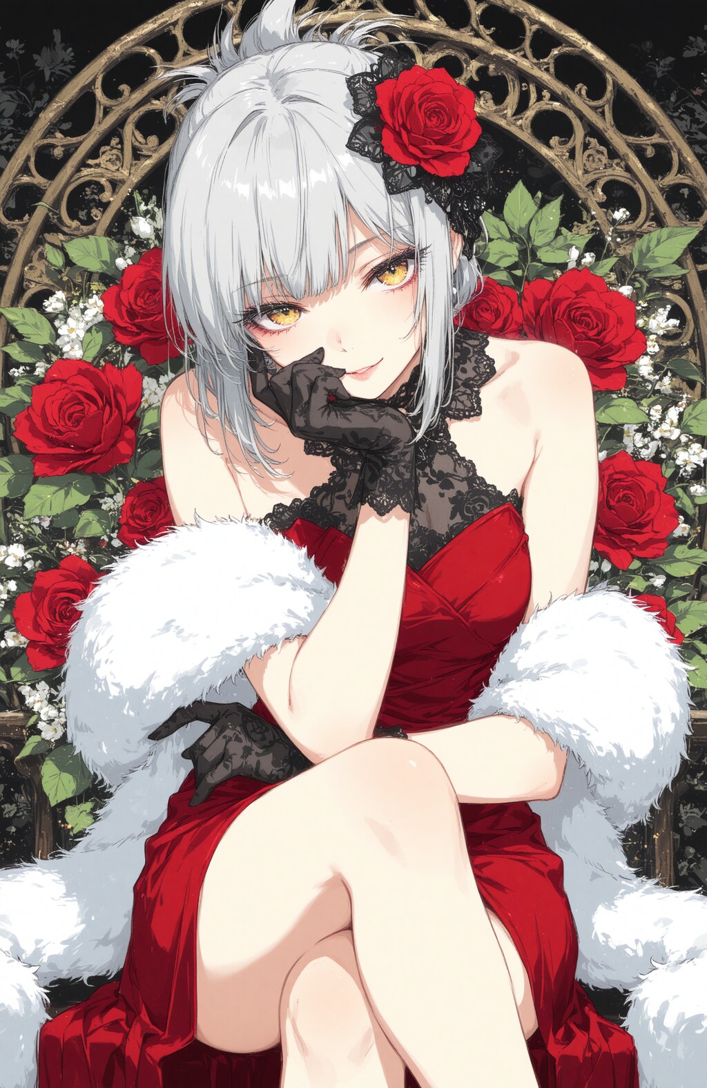 看板娘　red