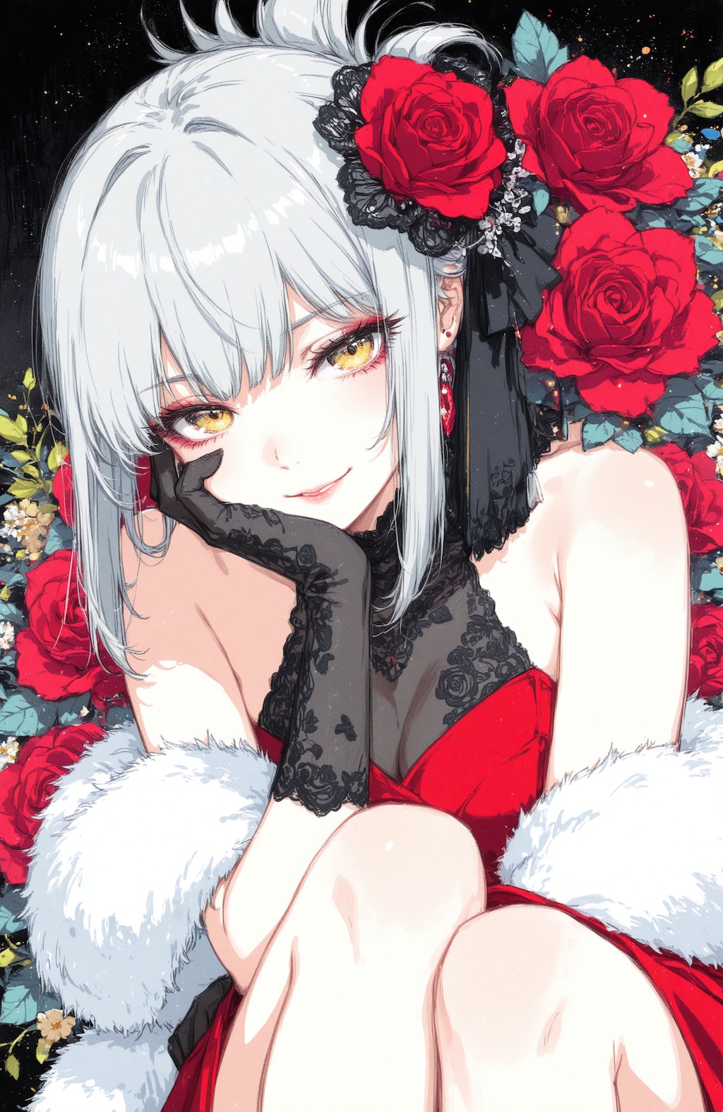 看板娘　red