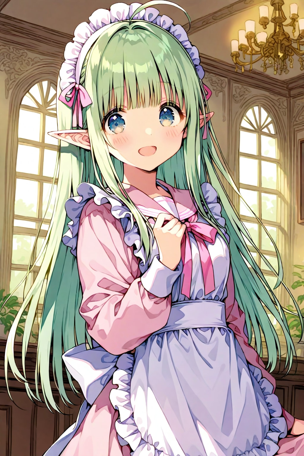 メイド(エルフ) | の人気AIイラスト・グラビア