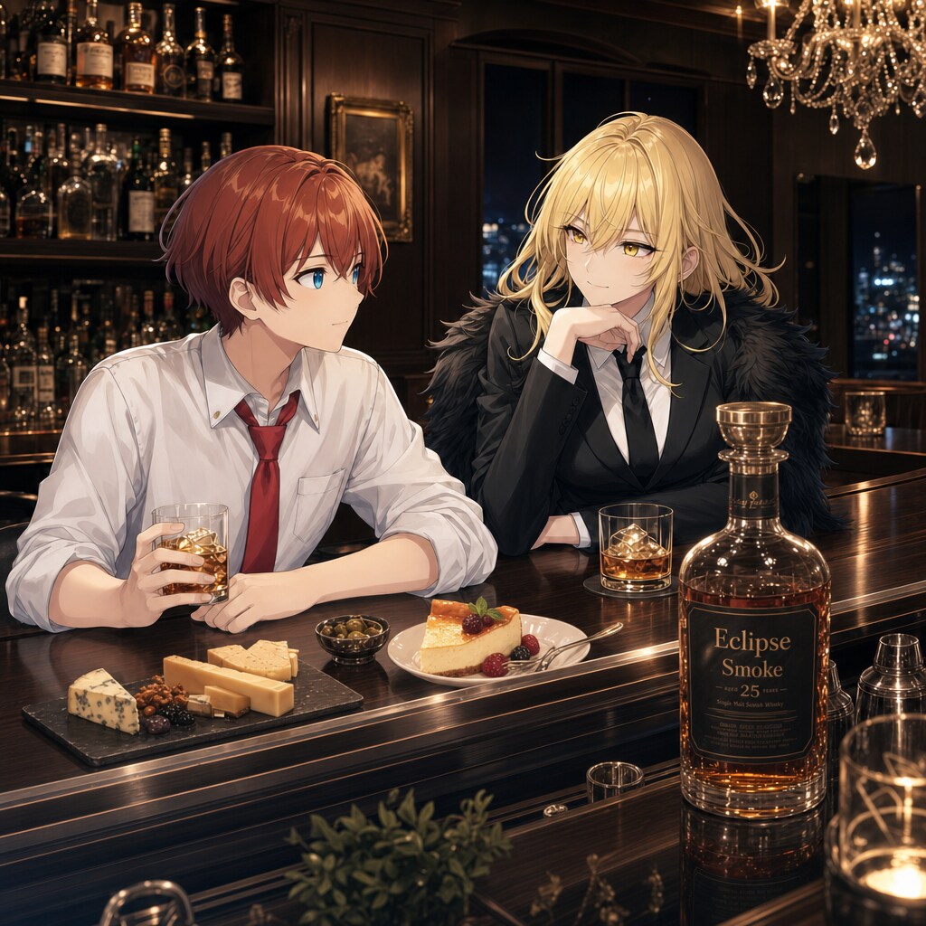 エリザベスとバー飲み