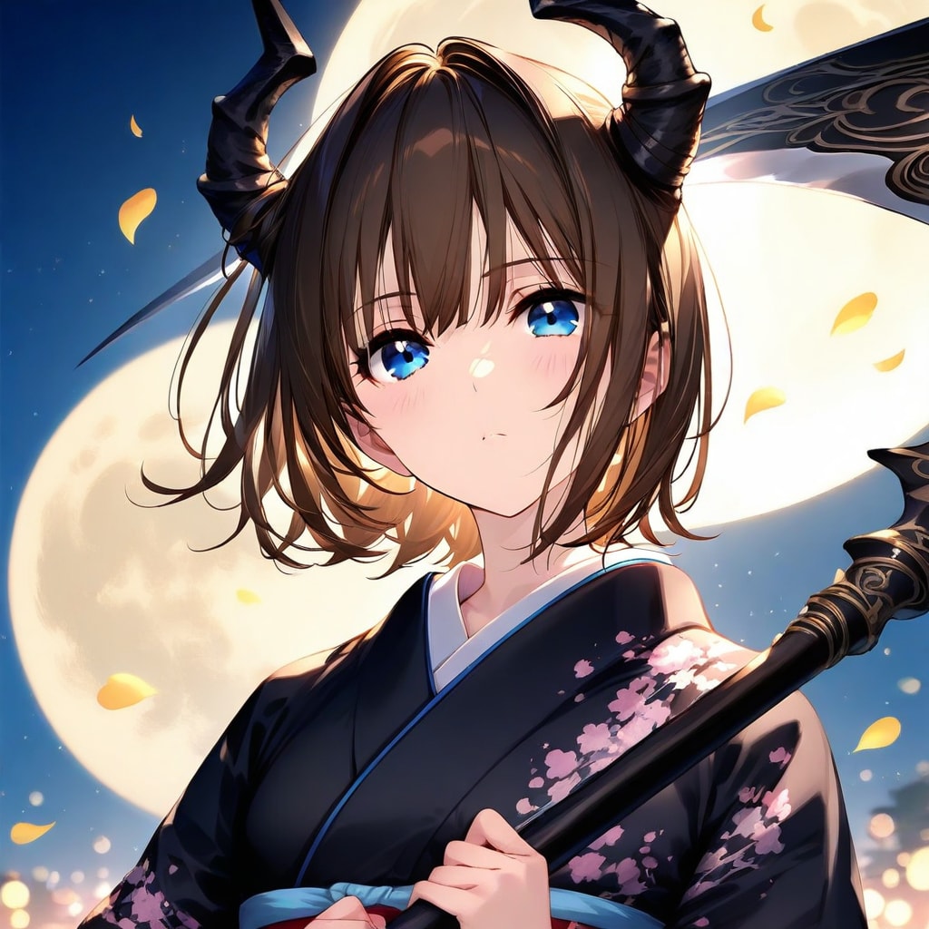 月下に咲く、黒鉄の断罪者