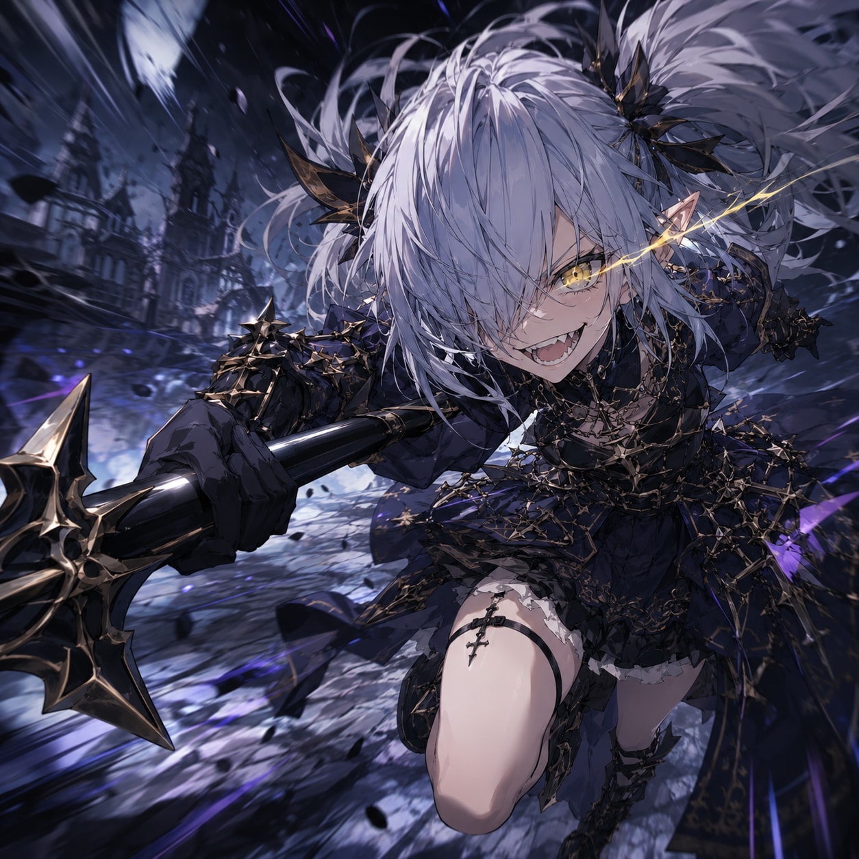 ギザ歯ゴスロリ少女・戦闘モード