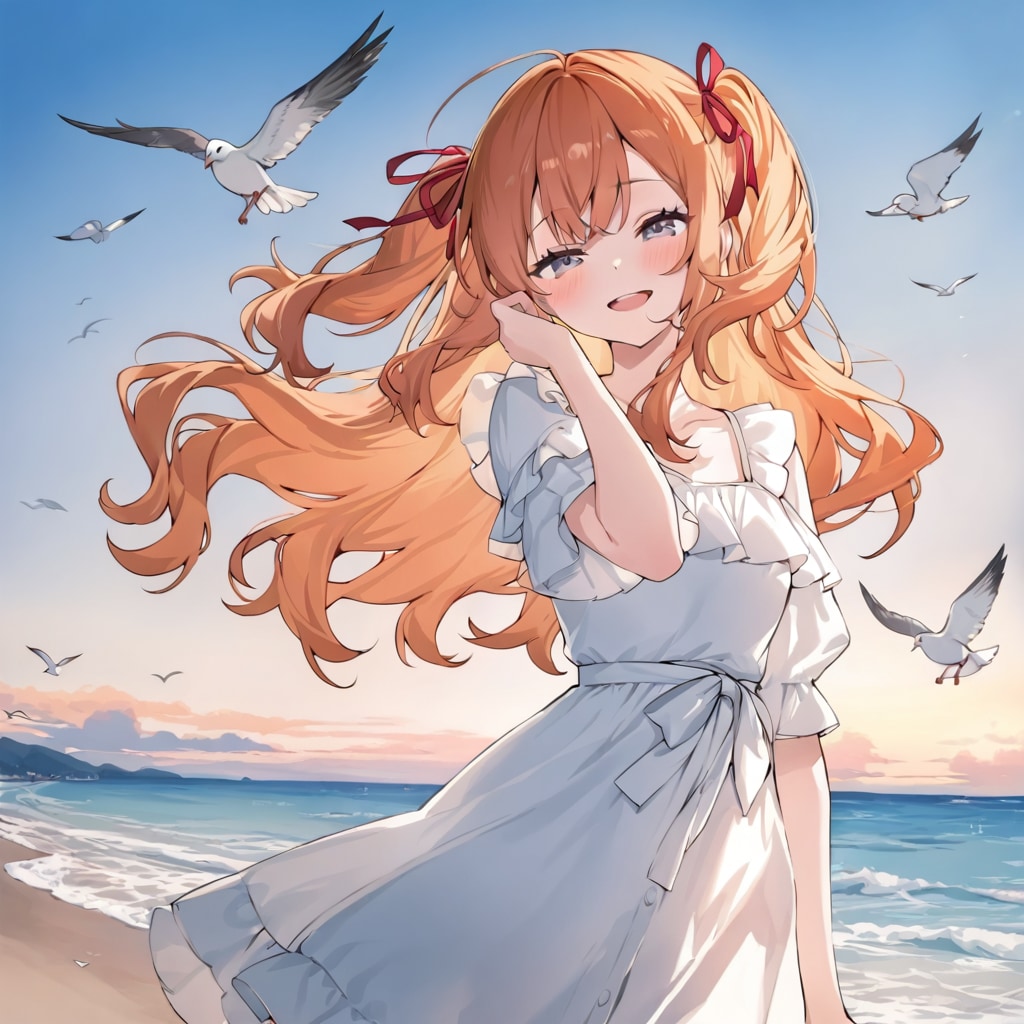 海岸にて