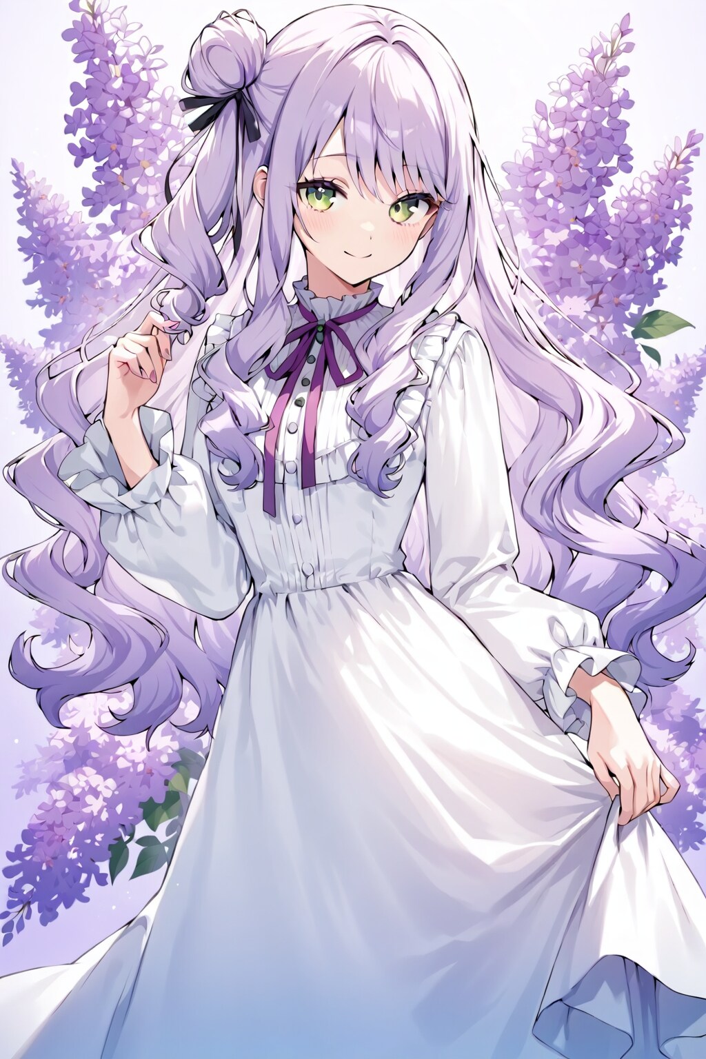 ロングスカートLILACちゃん | の人気AIイラスト・グラビア