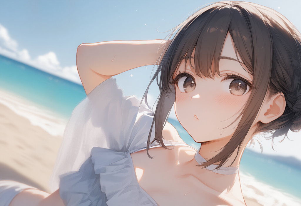 濡れ肌水着図鑑 - 美少女編 -