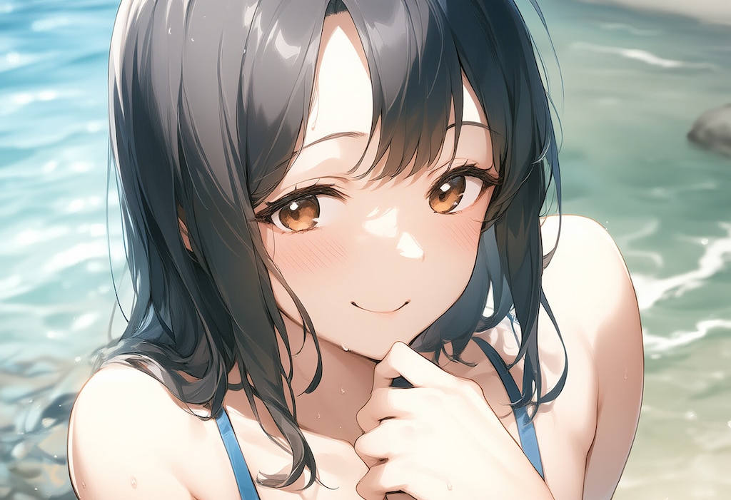 濡れ肌水着図鑑 - 美少女編 -