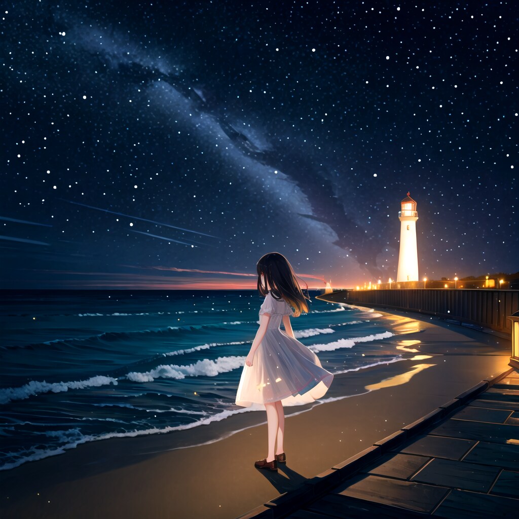 夜の海