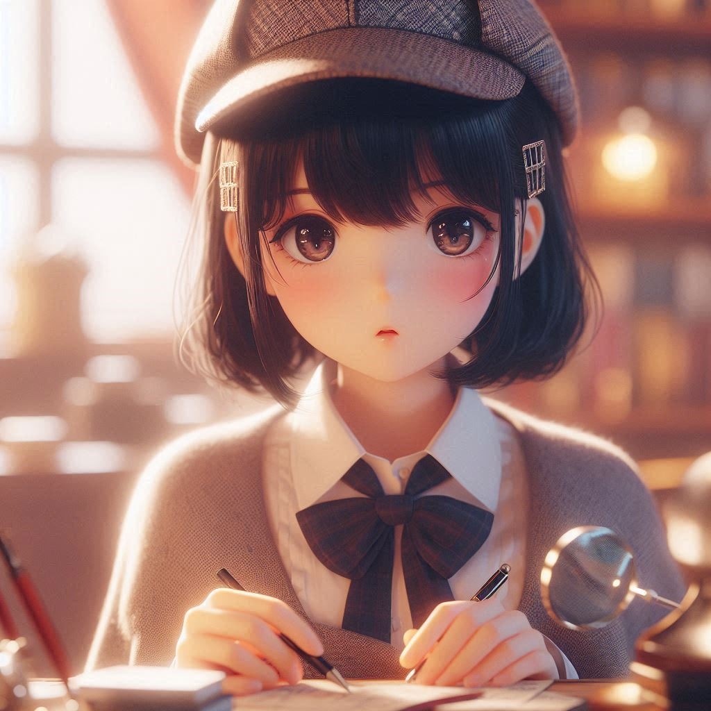 美少女探偵(DALL-E)(2)