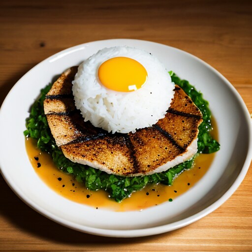 卵かけごはん(焼き鮭ねぎトリュフ添え) | の人気AIイラスト・グラビア