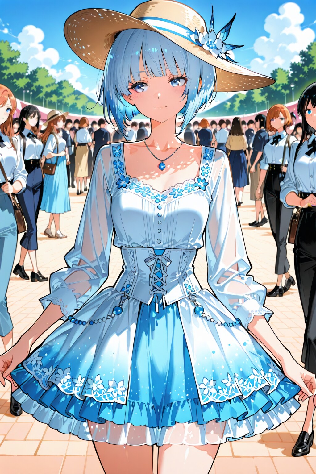 青空に咲く微笑み | の人気AIイラスト・グラビア