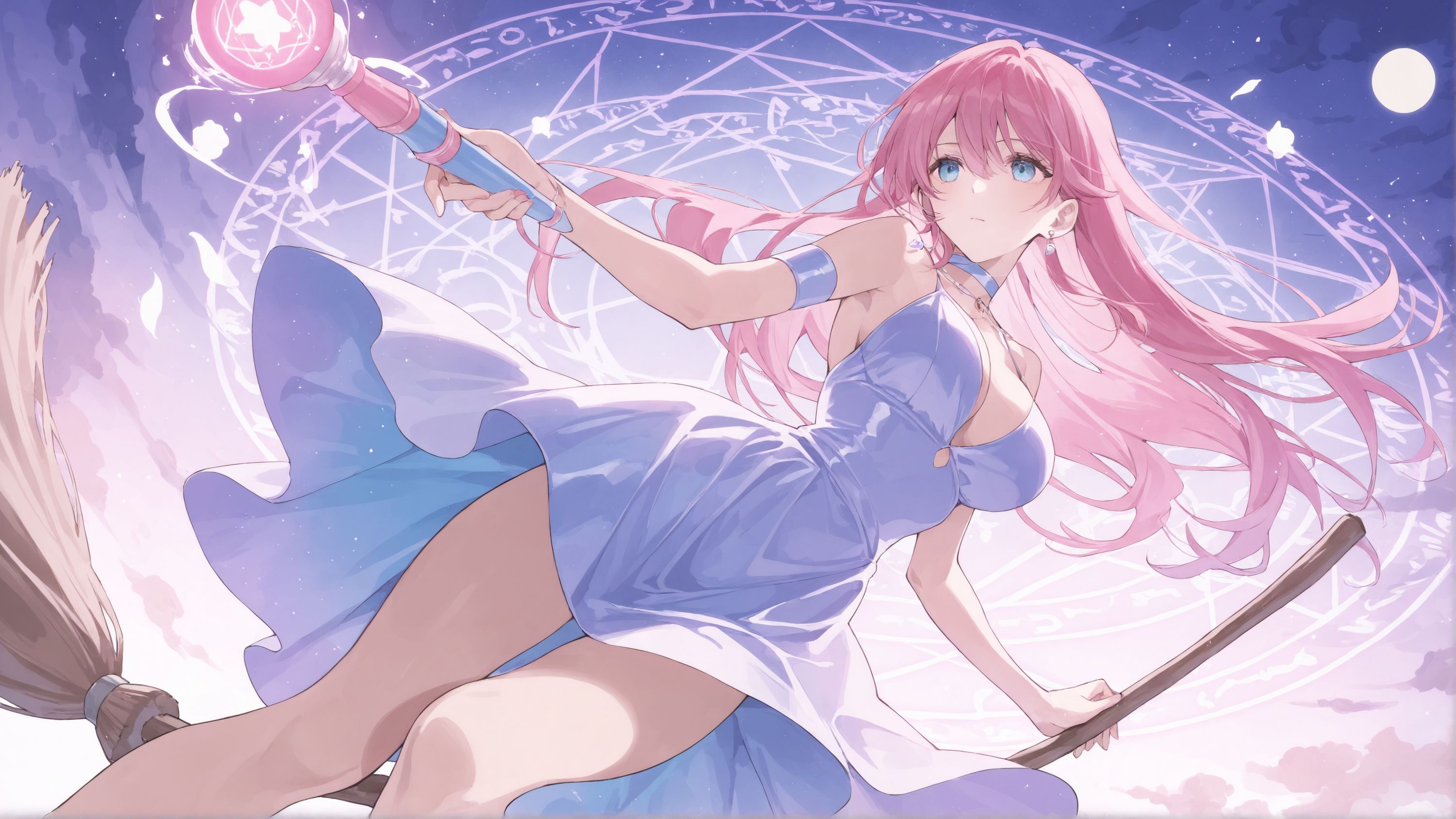 月夜に舞う蒼の境界線 | の人気AIイラスト・グラビア