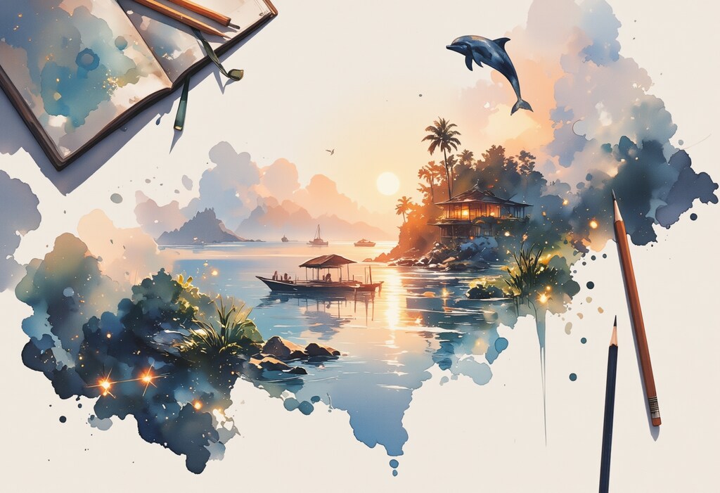 机の上のリゾート