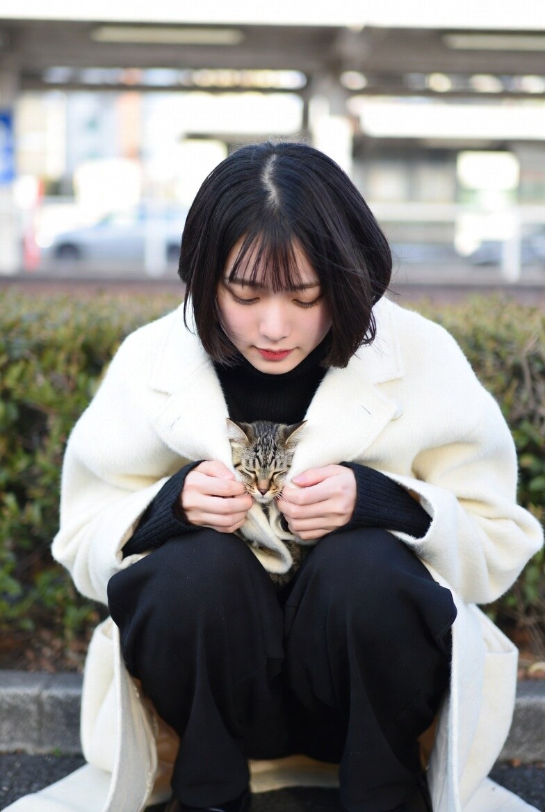 車が来るまでくるまって