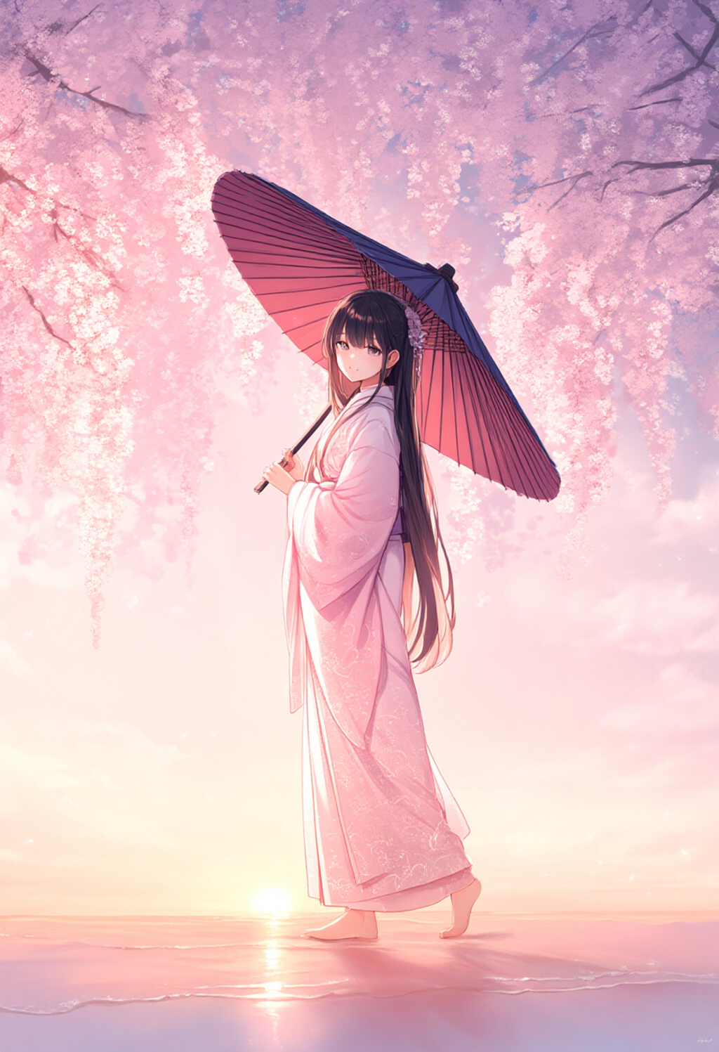 Cherry Blossom Sunset