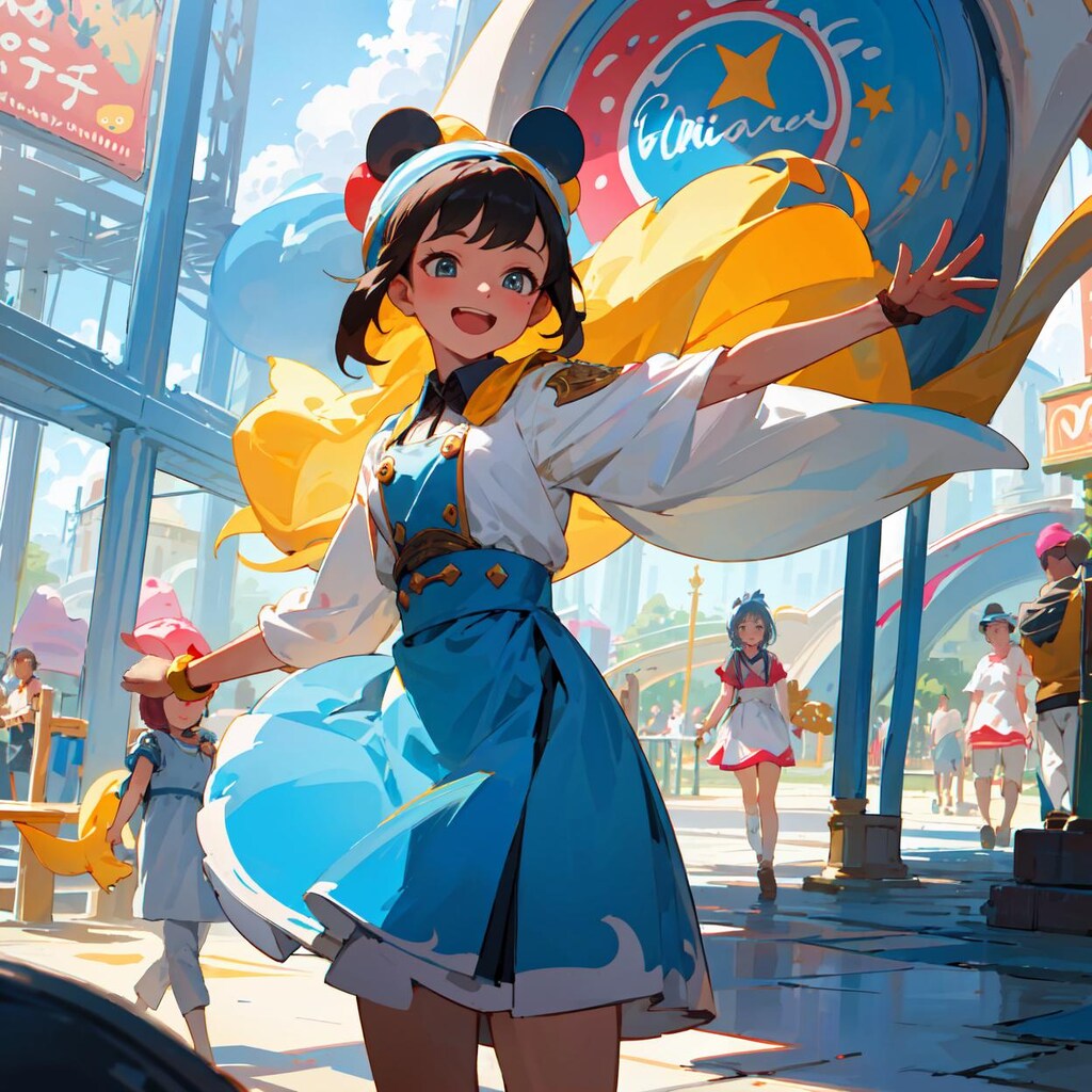 遊園地キャスト少女