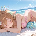 体にオイルを塗ってもらったよ。 3枚目