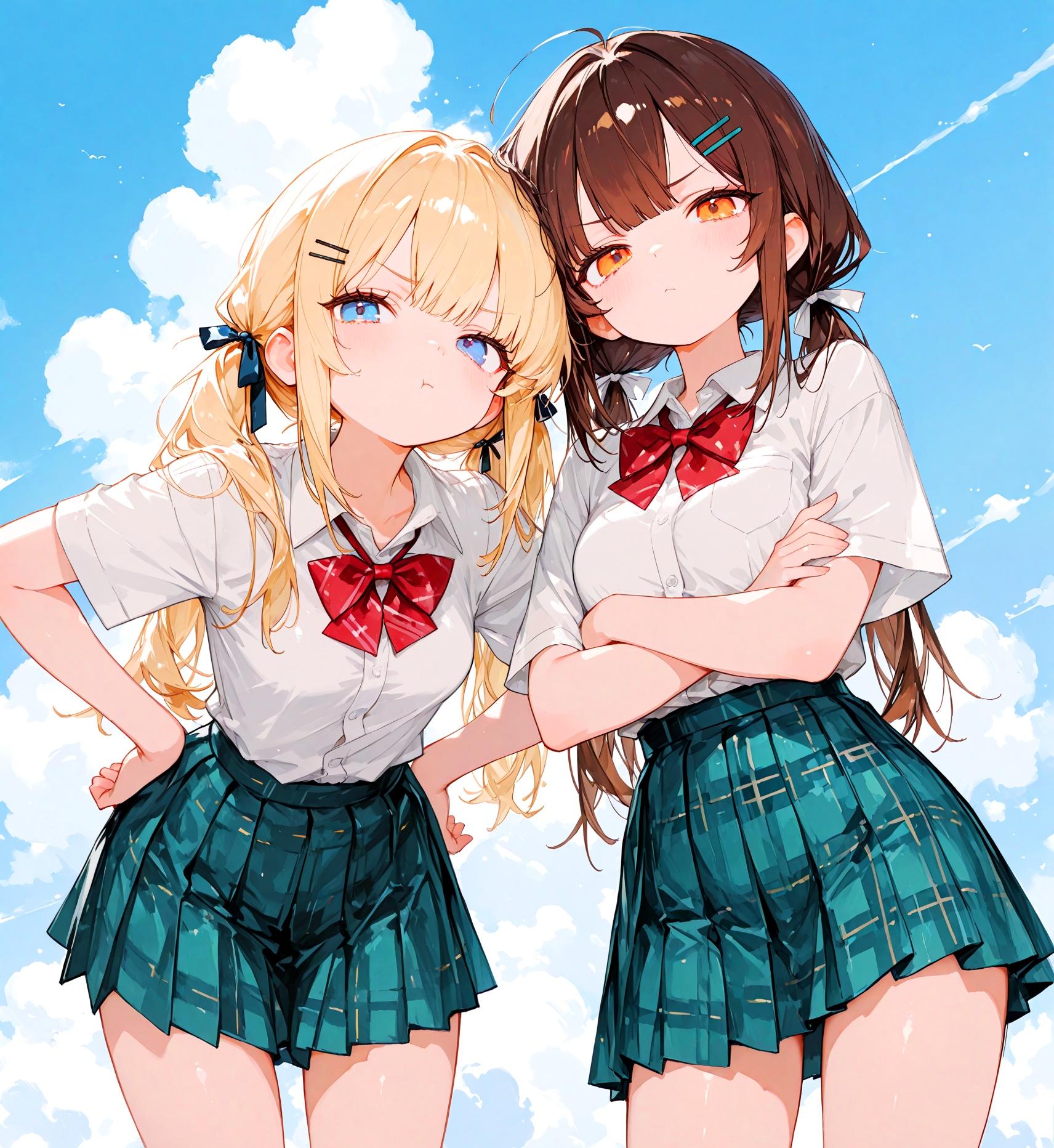 どっちを選ぶの少女 | の人気AIイラスト・グラビア