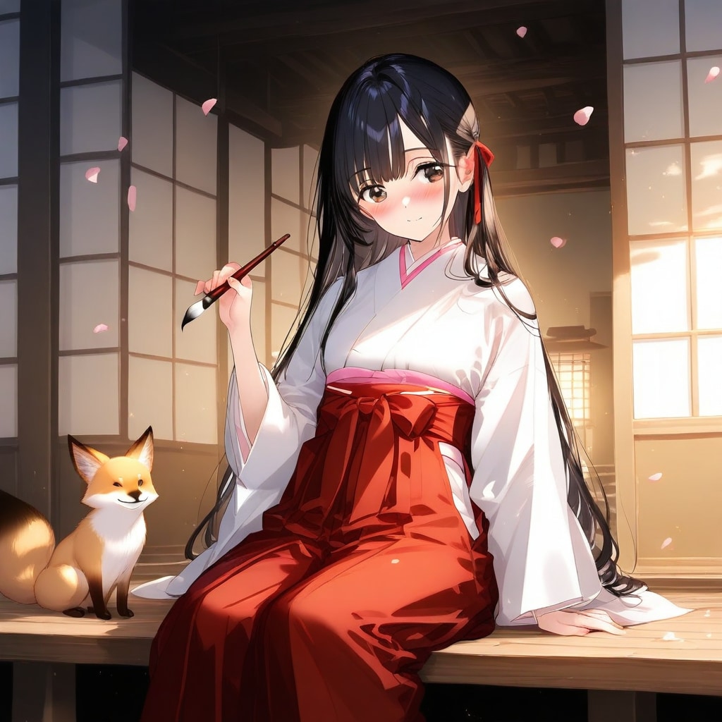 きつねとみこさん