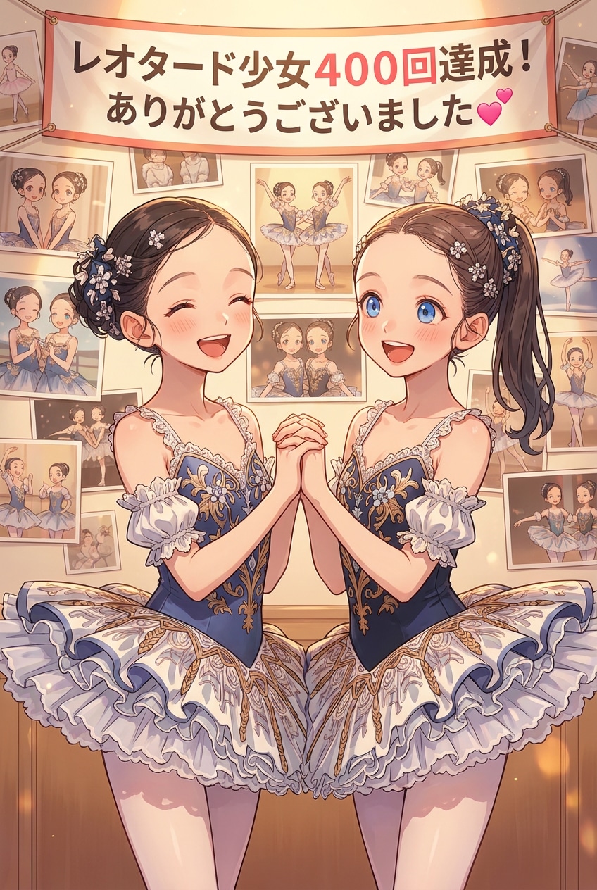 レオタード少女400🎉🎉🎉🎉