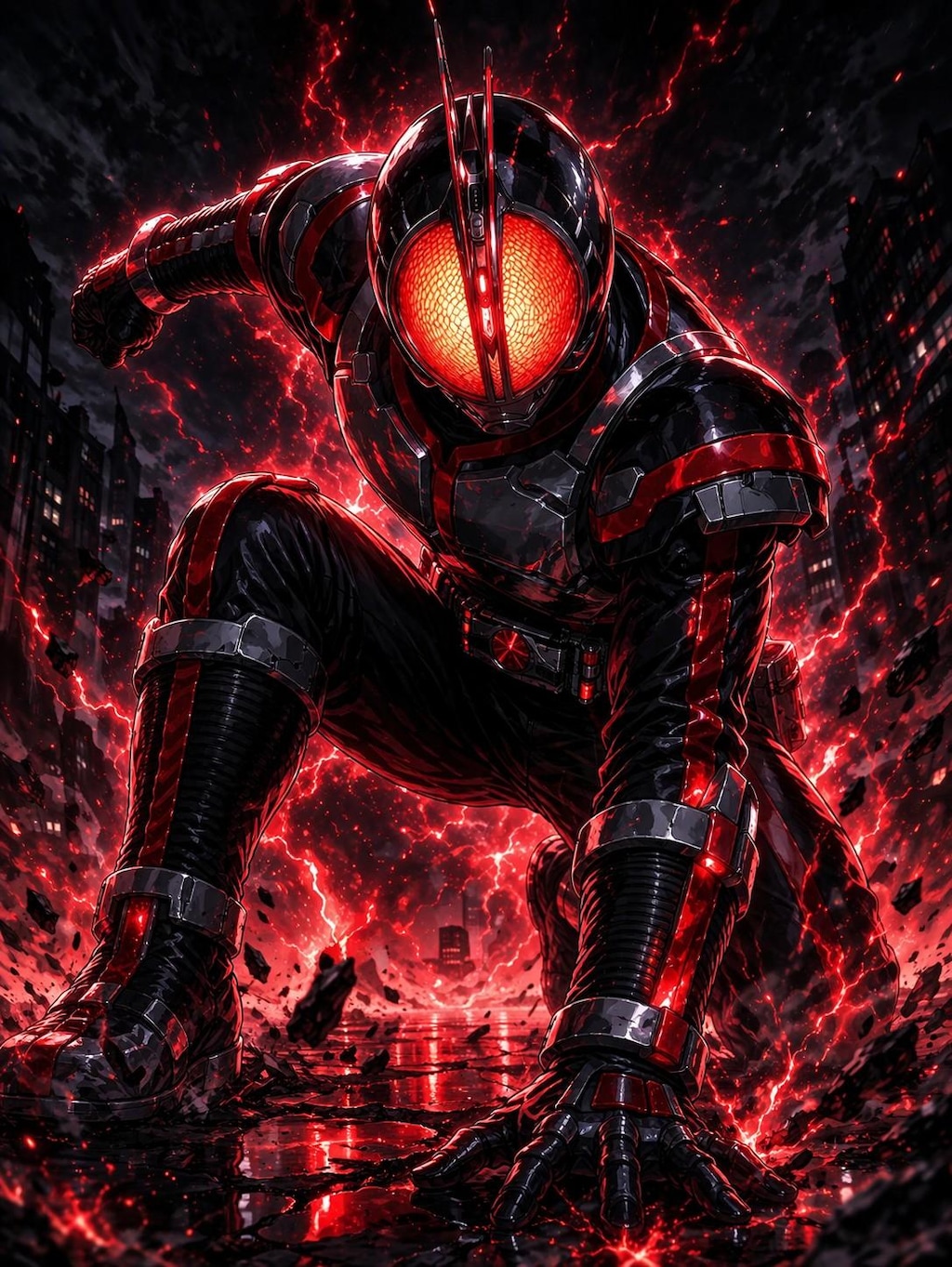 闇夜に燃える魂。