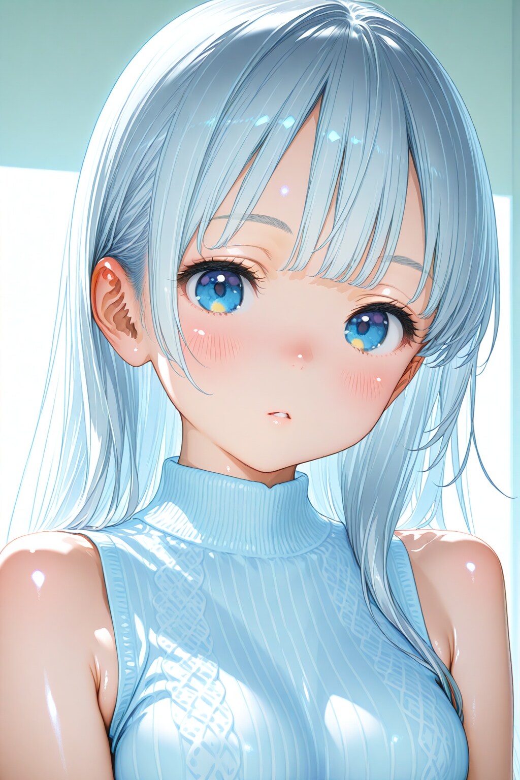 白い睫毛を採描できない