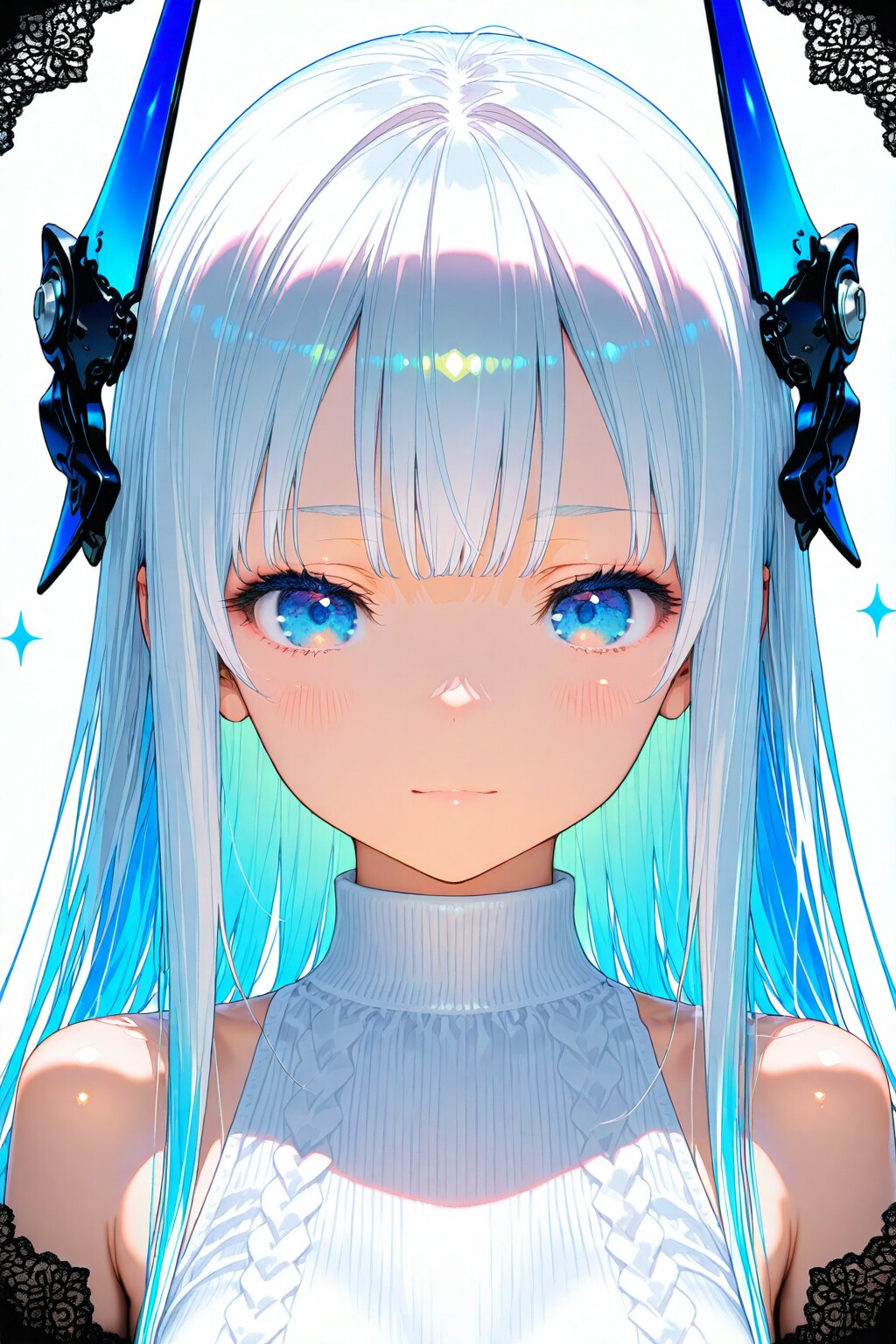 白い睫毛を採描できない