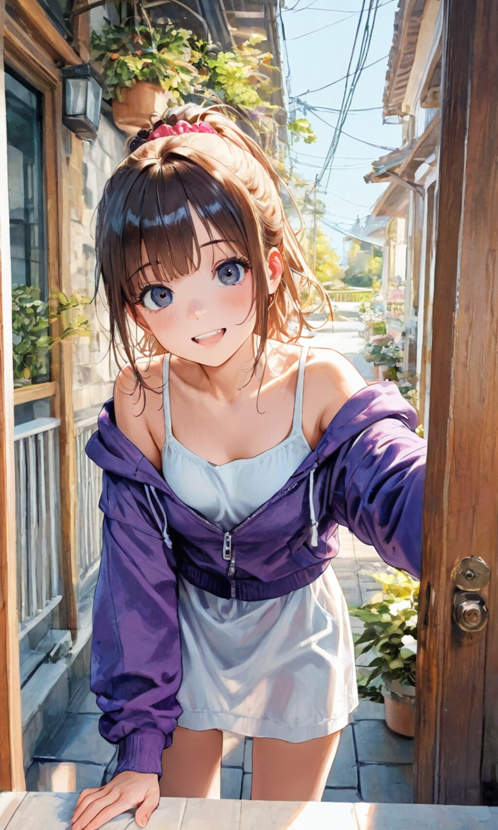 見せつけてくる子