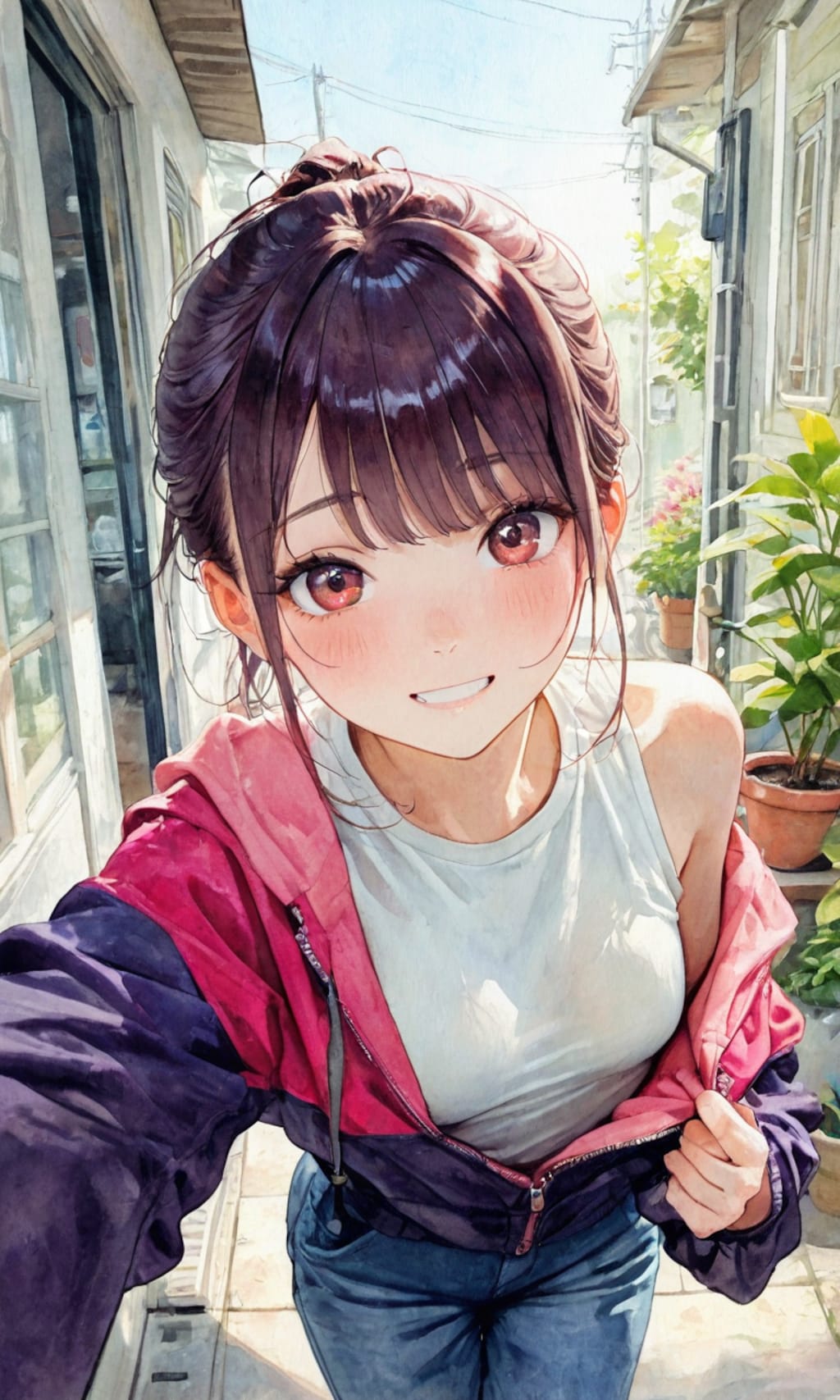 見せつけてくる子