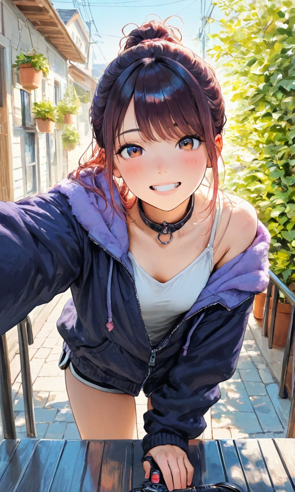 見せつけてくる子