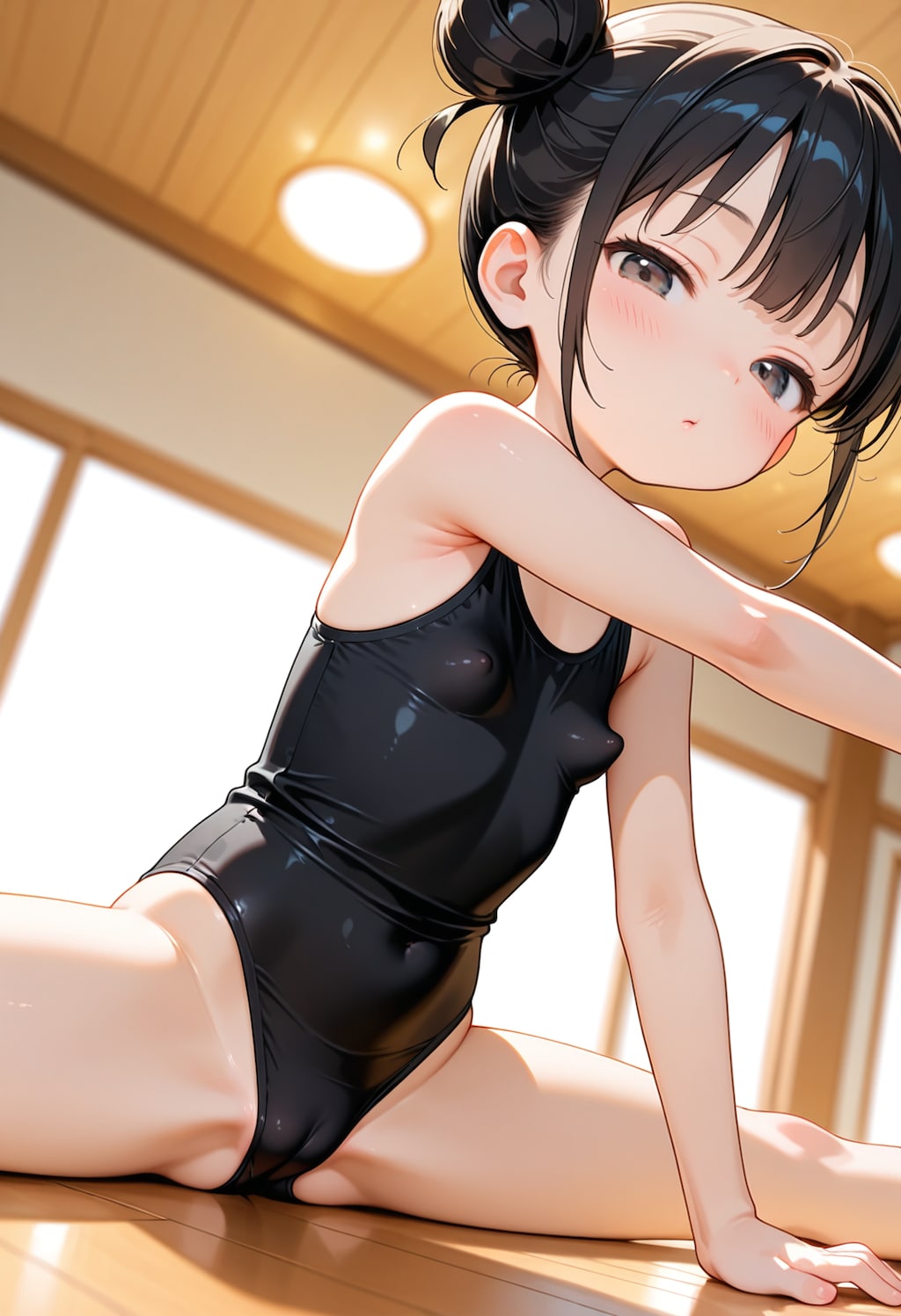 レオタードストレッチ
