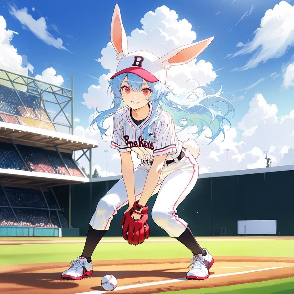 ウサ『バッチ来い！』 | の人気AIイラスト・グラビア