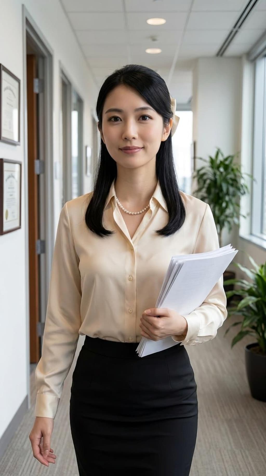 オフィスの廊下ですれ違いざま。「先輩、ちょっとお時間いいですか？」