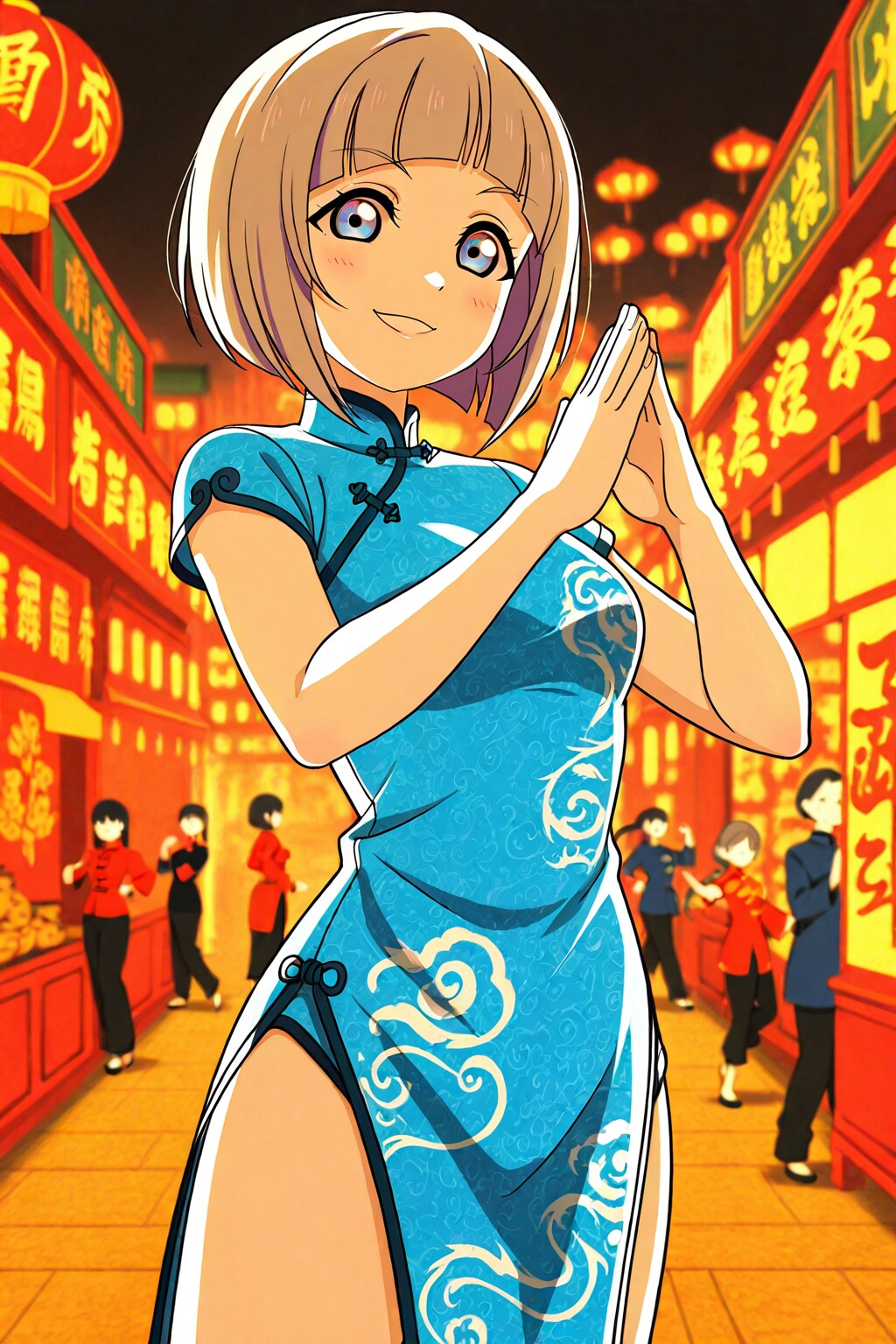 チャイナタウンのLILYチャイナドレス娘🇨🇳❤️