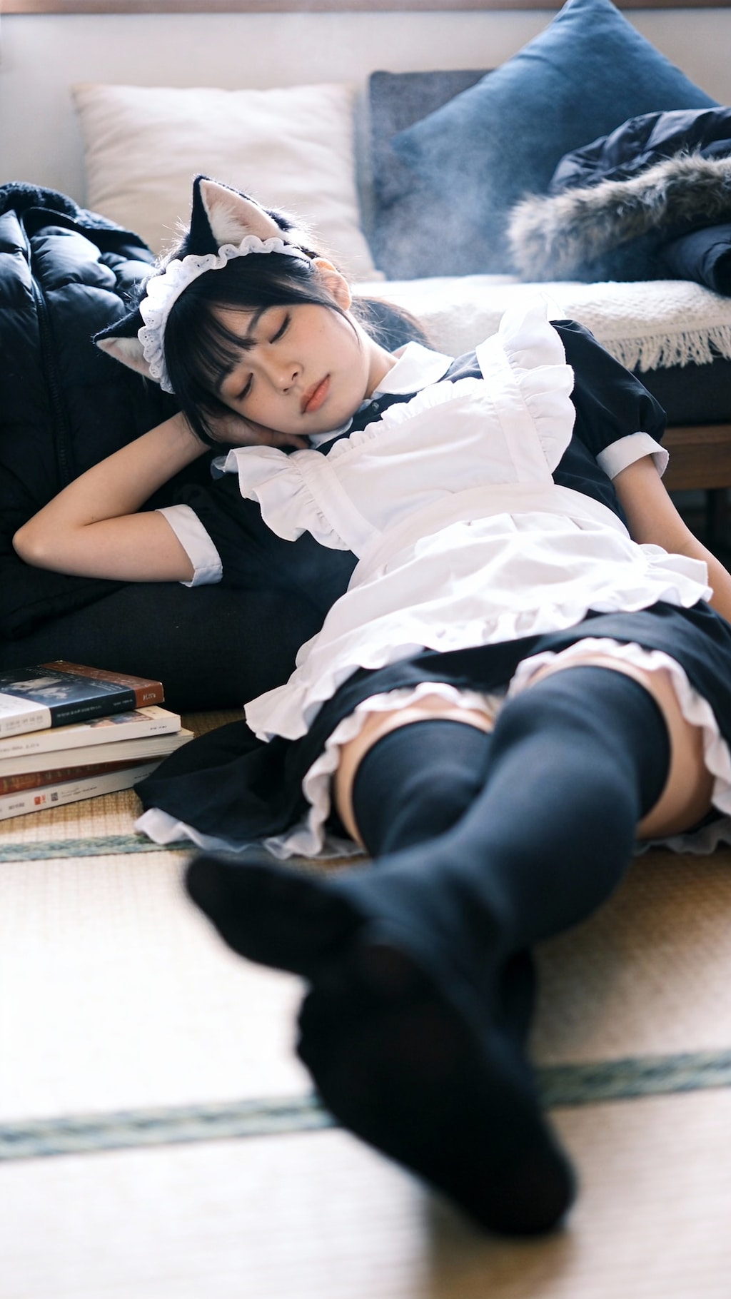 The Slumbering Feline Maid