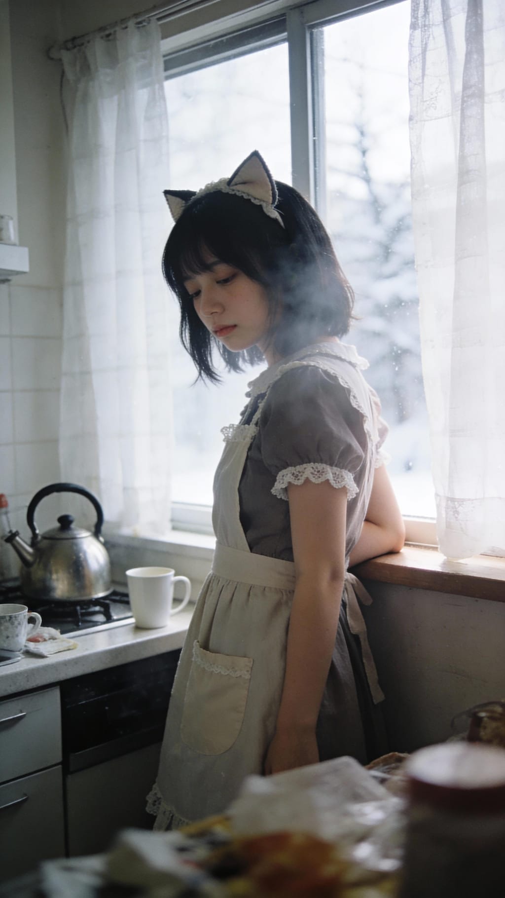 The Slumbering Feline Maid